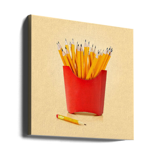 Creative Snack by Artem Pozdniakov Square Canvas Print Art for Modern Home Decor. Decorate your office or living room with canvas artwork