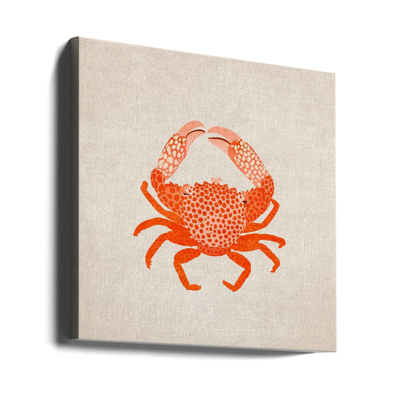 Yengec Square Canvas Art  Emel Tunaboylu 