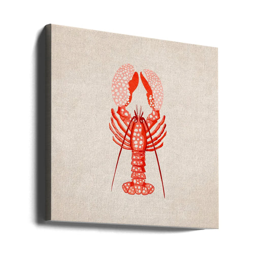 Istakoz by Emel Tunaboylu Square Canvas Print Art for Modern Home Decor. Decorate your office or living room with canvas artwork