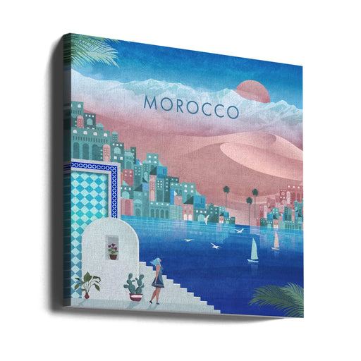 Morocco Square.png by Emel Tunaboylu Square Canvas Print Art for Modern Home Decor. Decorate your office or living room with canvas artwork