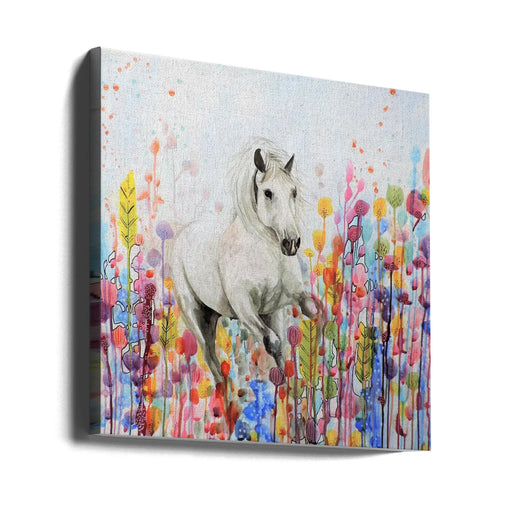 Toujours Sauvage by Sylvie Demers Square Canvas Print Art for Modern Home Decor. Decorate your office or living room with canvas artwork