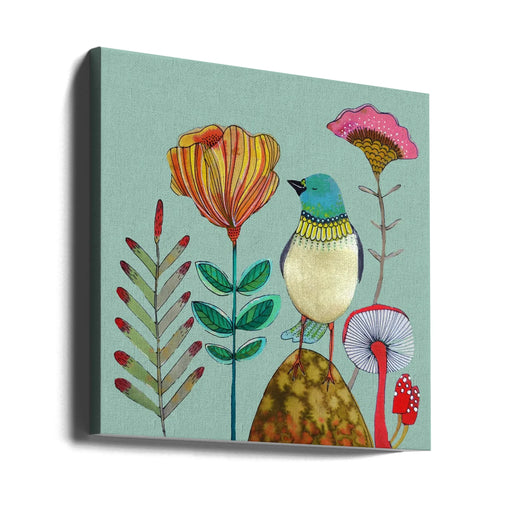 My Heart of Gold by Sylvie Demers Square Canvas Print Art for Modern Home Decor. Decorate your office or living room with canvas artwork