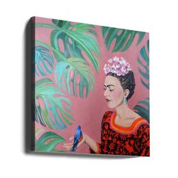 Te Confier Chacun De Mes Secrets by Sylvie Demers Square Canvas Print Art for Modern Home Decor. Decorate your office or living room with canvas artwork