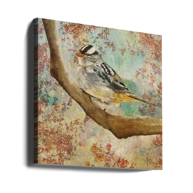 Autumn Sparkles by Angeles M. Pomata Square Canvas Print Art for Modern Home Decor. Decorate your office or living room with canvas artwork