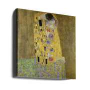The Kiss (1907–1908) by Gustav Klimt Square Canvas Print Art for Modern Home Decor. Decorate your office or living room with canvas artwork