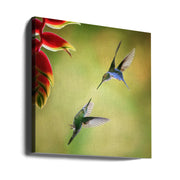 Pas de deux by Yun Gong Square Canvas Print Art for Modern Home Decor. Decorate your office or living room with canvas artwork