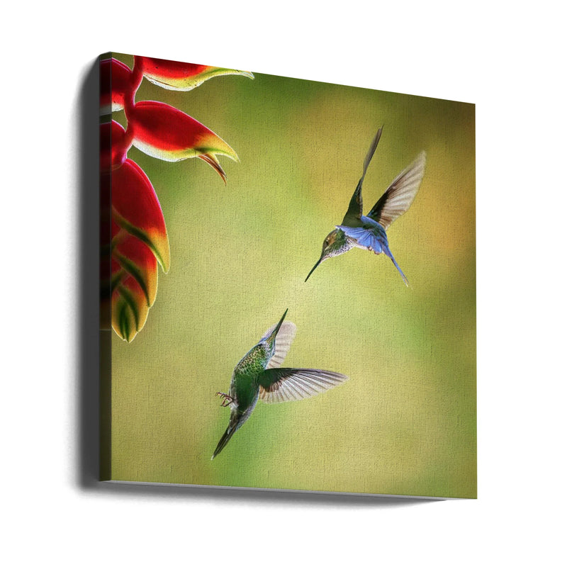 Pas de deux by Yun Gong Square Canvas Print Art for Modern Home Decor. Decorate your office or living room with canvas artwork