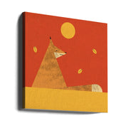 Fox by Vision Grasp Art Square Canvas Print Art for Modern Home Decor. Decorate your office or living room with canvas artwork