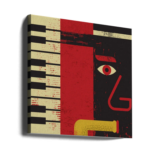 Jazz by Vision Grasp Art Square Canvas Print Art for Modern Home Decor. Decorate your office or living room with canvas artwork