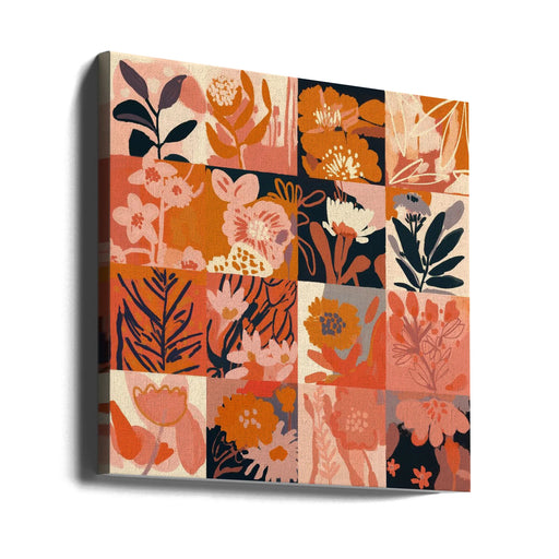 Flower Memory by Treechild Square Canvas Print Art for Modern Home Decor. Decorate your office or living room with canvas artwork