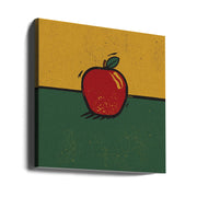 Apple by Vision Grasp Art Square Canvas Print Art for Modern Home Decor. Decorate your office or living room with canvas artwork