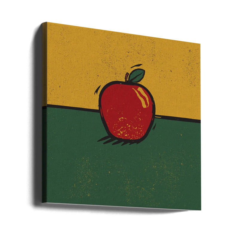Apple by Vision Grasp Art Square Canvas Print Art for Modern Home Decor. Decorate your office or living room with canvas artwork
