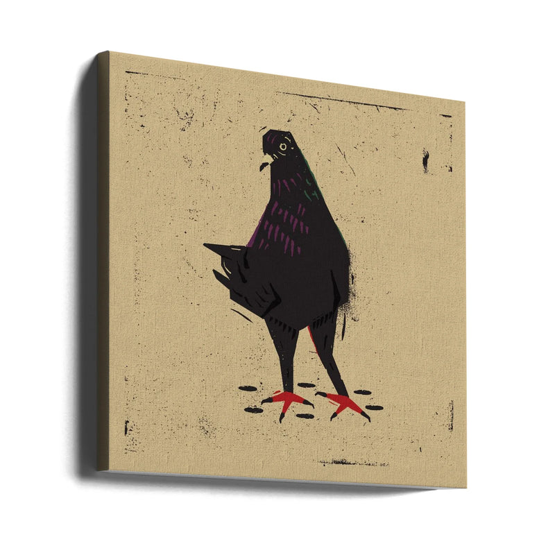 Pigeon by Vision Grasp Art Square Canvas Print Art for Modern Home Decor. Decorate your office or living room with canvas artwork