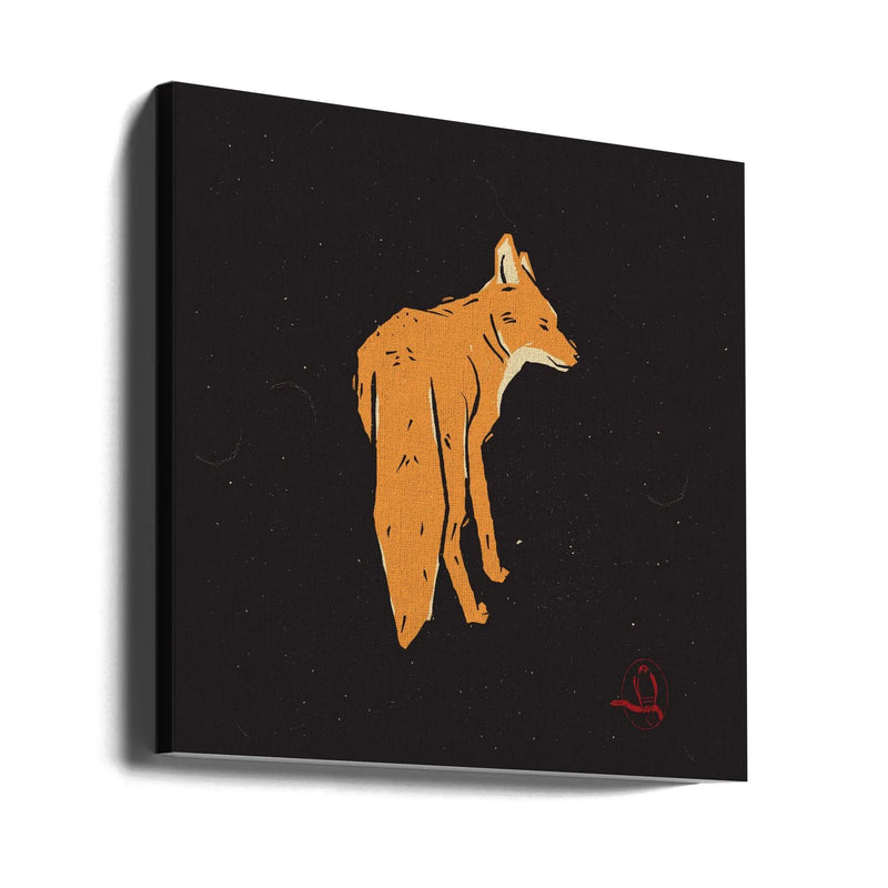 Fox by Vision Grasp Art Square Canvas Print Art for Modern Home Decor. Decorate your office or living room with canvas artwork