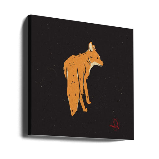 Fox by Vision Grasp Art Square Canvas Print Art for Modern Home Decor. Decorate your office or living room with canvas artwork
