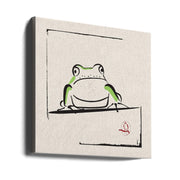 Frog by Vision Grasp Art Square Canvas Print Art for Modern Home Decor. Decorate your office or living room with canvas artwork