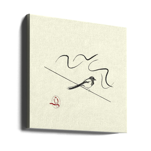 Magpie Square Canvas Art  Vision Grasp Art 