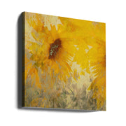 Sunflower by Nel Talen Square Canvas Print Art for Modern Home Decor. Decorate your office or living room with canvas artwork