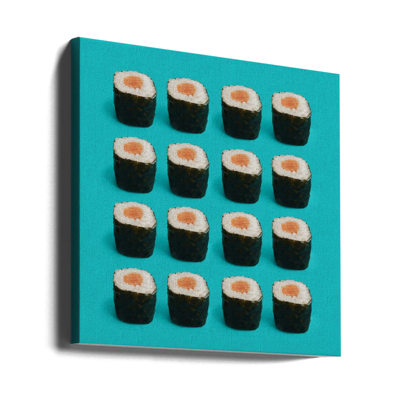 Chuchi Peque by Julia Ramiro Square Canvas Print Art for Modern Home Decor. Decorate your office or living room with canvas artwork