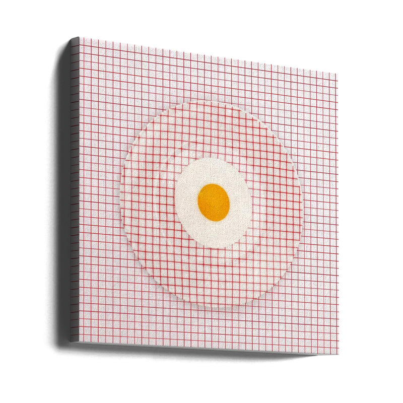 Egg Plate Ou0.1 by Julia Ramiro Square Canvas Print Art for Modern Home Decor. Decorate your office or living room with canvas artwork