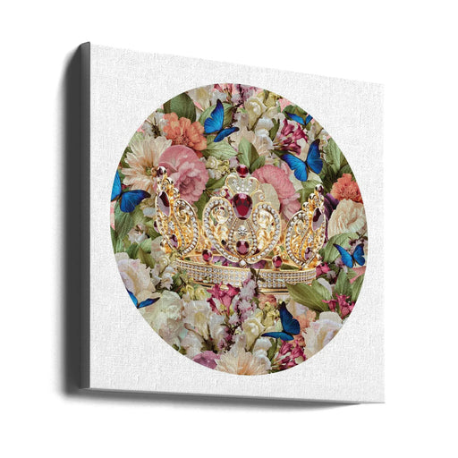 Morning Dream & Crown by Sue Skellern Square Canvas Print Art for Modern Home Decor. Decorate your office or living room with canvas artwork
