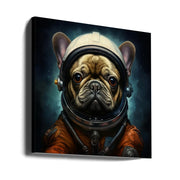 A Dog 2 by Bilge Paksoylu Square Canvas Print Art for Modern Home Decor. Decorate your office or living room with canvas artwork