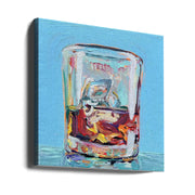 Scotch by Key and Sea Creative Square Canvas Print Art for Modern Home Decor. Decorate your office or living room with canvas artwork