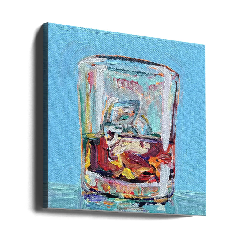 Scotch by Key and Sea Creative Square Canvas Print Art for Modern Home Decor. Decorate your office or living room with canvas artwork