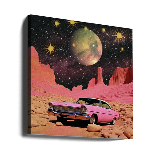 SpaceRide 3.0 by Samantha Hearn Square Canvas Print Art for Modern Home Decor. Decorate your office or living room with canvas artwork