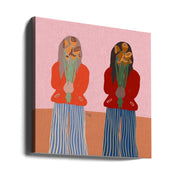 Gemini by Alix Campbell Square Canvas Print Art for Modern Home Decor. Decorate your office or living room with canvas artwork