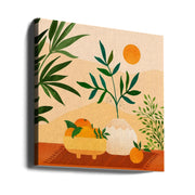 Boho Summer by Kristian Gallagher Square Canvas Print Art for Modern Home Decor. Decorate your office or living room with canvas artwork