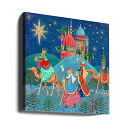 Three Wise Men by Caroline Bonne Müller Square Canvas Print Art for Modern Home Decor. Decorate your office or living room with canvas artwork