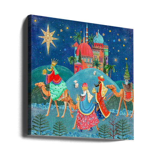 Three Wise Men by Caroline Bonne Müller Square Canvas Print Art for Modern Home Decor. Decorate your office or living room with canvas artwork