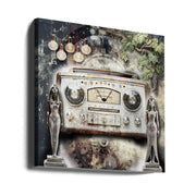 Radio 3 by Rafal Kulik Square Canvas Print Art for Modern Home Decor. Decorate your office or living room with canvas artwork