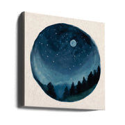 5. Around the World by Merel Takken Square Canvas Print Art for Modern Home Decor. Decorate your office or living room with canvas artwork