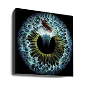 Lost In Your Eye Aquatic by Alirıza ÇAKIR Square Canvas Print Art for Modern Home Decor. Decorate your office or living room with canvas artwork