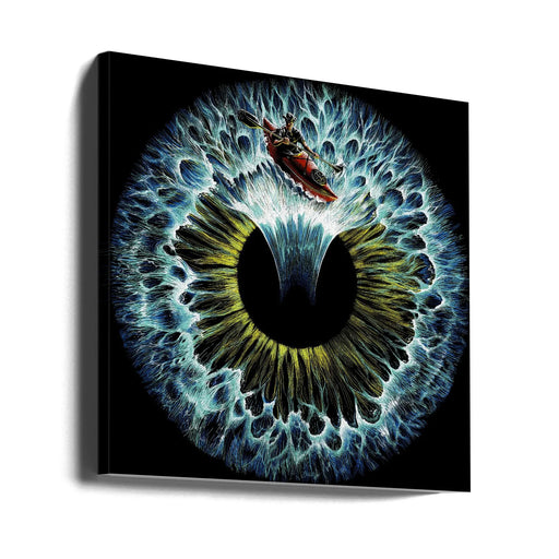 Lost In Your Eye Aquatic by Alirıza ÇAKIR Square Canvas Print Art for Modern Home Decor. Decorate your office or living room with canvas artwork