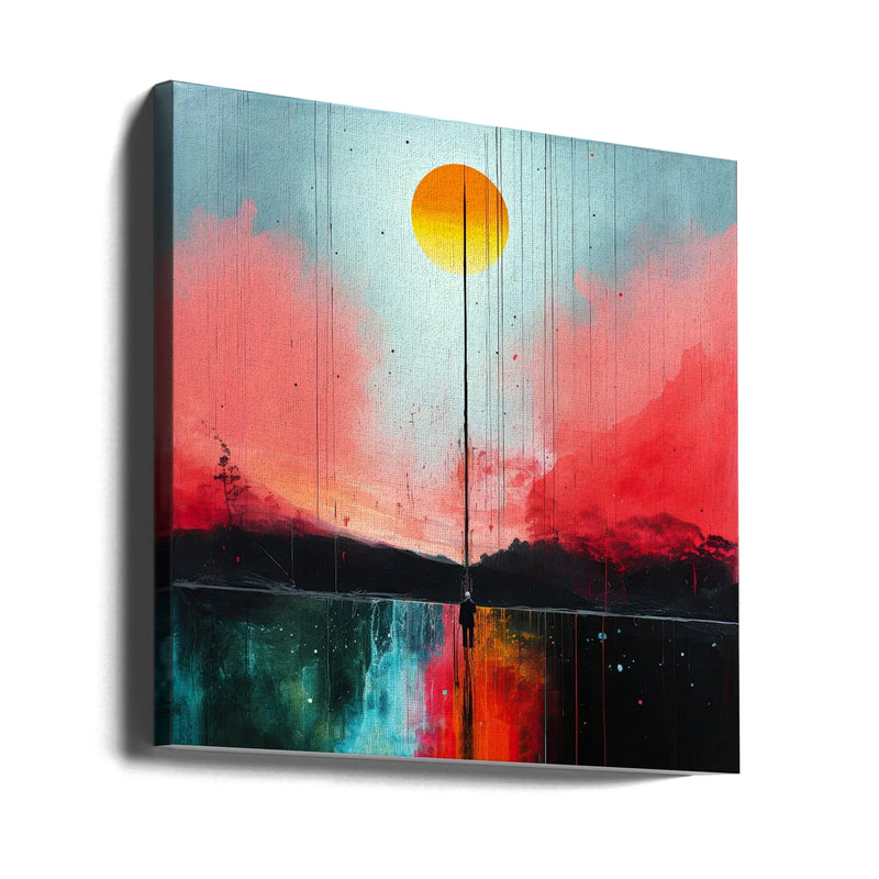 Second World 5 by Justyna Jaszke Square Canvas Print Art for Modern Home Decor. Decorate your office or living room with canvas artwork