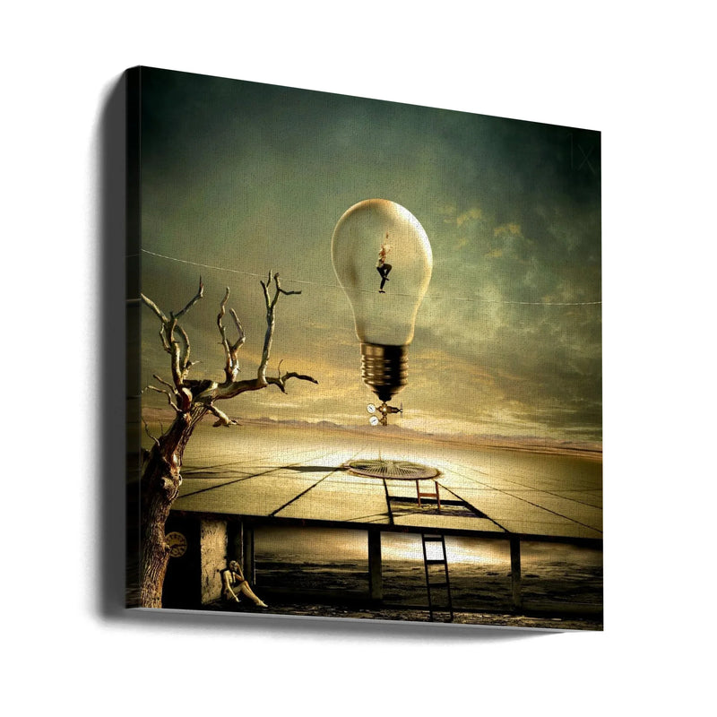 nightwalk by Franziskus Pfleghart Square Canvas Print Art for Modern Home Decor. Decorate your office or living room with canvas artwork