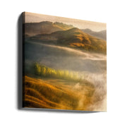 Mists... by Krzysztof Browko Square Canvas Print Art for Modern Home Decor. Decorate your office or living room with canvas artwork