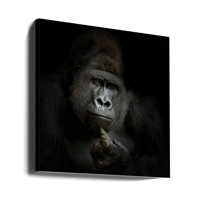 ego cogito, ergo sum Square Canvas Art  Antje Wenner-Braun 