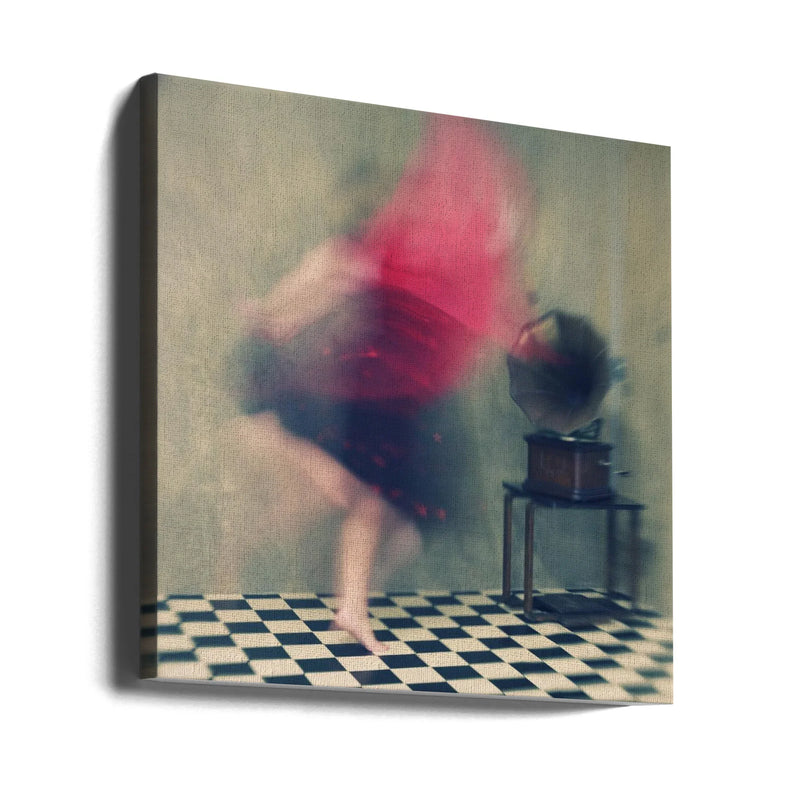 Hop skip and jump by Mel Brackstone Square Canvas Print Art for Modern Home Decor. Decorate your office or living room with canvas artwork