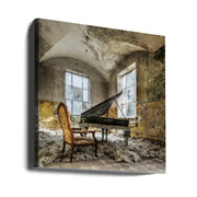 [in heaven] Piano by Mario Benz Square Canvas Print Art for Modern Home Decor. Decorate your office or living room with canvas artwork