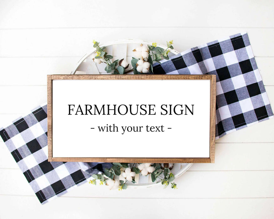Custom Farmhouse Signs made custom home