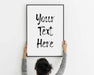 Custom poster art print with your text quote or phrase waord