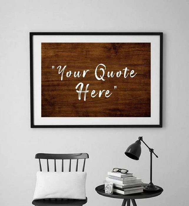 Custom quote framed art print motivational art 16x20 frame