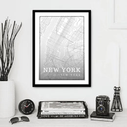 Custom World City Map Personalized Wall Art Print Home Decor | Modern Memory Design