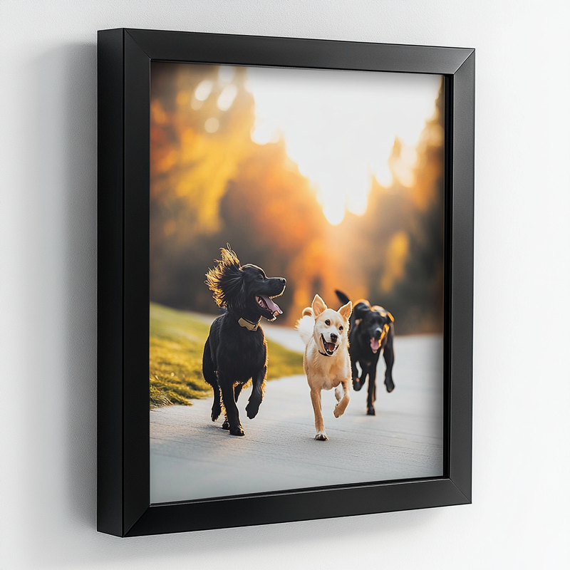 3 foot x 5 foot frame - Black Wood Poster Frame Painting Print Art