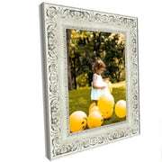 Distressed Aged White Wash Wood Picture Frame - 4 Inch Wide - Modern Memory Design Picture frames - New Jersey Frame shop custom framing