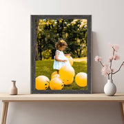 Distressed Black Barnwood Picture Frame - Custom Framing - Modern Memory Design Picture frames - New Jersey Frame shop custom framing